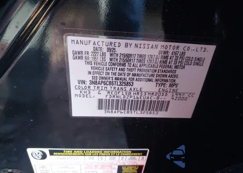 2026 Nissan Kicks Sv from USA, damaged, VIN 3N8AP6CB5TL325853